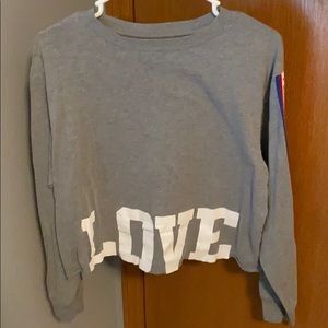 Long sleeve crop top